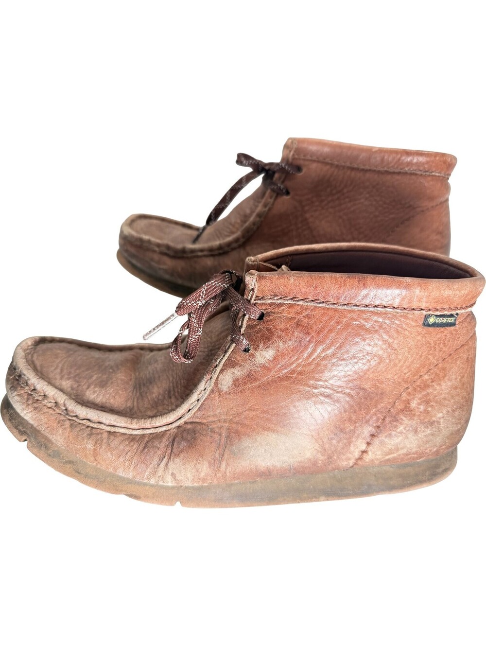 Clarks Original Mens 8.5M Shoes Brown Wallabee Goretex GTX Chukka Moccasin Boots